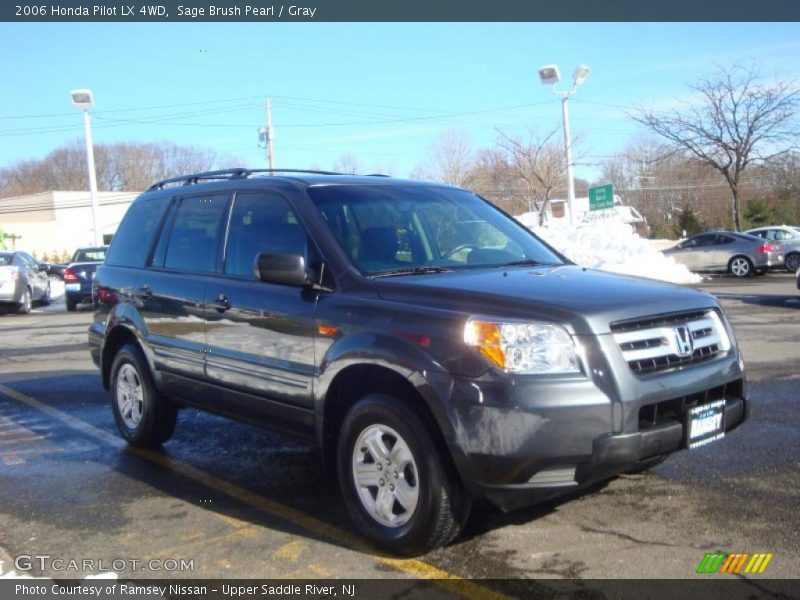 Sage Brush Pearl / Gray 2006 Honda Pilot LX 4WD