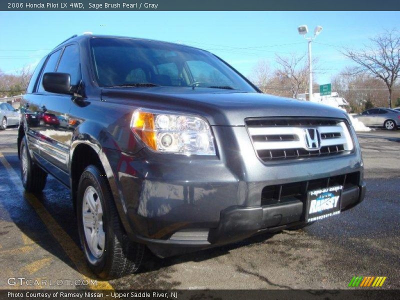 Sage Brush Pearl / Gray 2006 Honda Pilot LX 4WD