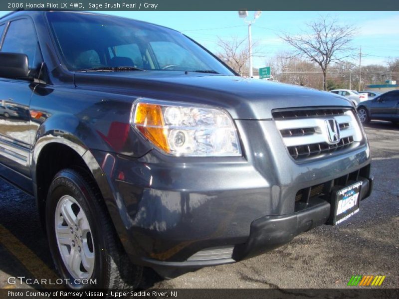 Sage Brush Pearl / Gray 2006 Honda Pilot LX 4WD