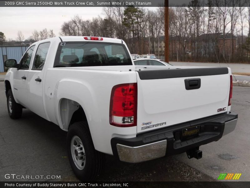 Summit White / Dark Titanium 2009 GMC Sierra 2500HD Work Truck Crew Cab
