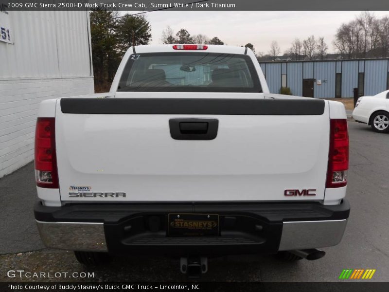 Summit White / Dark Titanium 2009 GMC Sierra 2500HD Work Truck Crew Cab