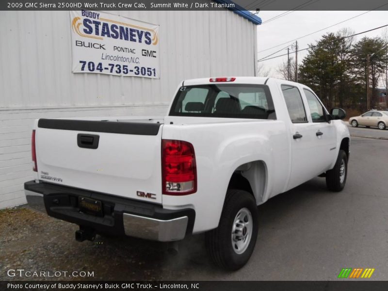Summit White / Dark Titanium 2009 GMC Sierra 2500HD Work Truck Crew Cab