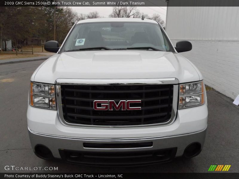 Summit White / Dark Titanium 2009 GMC Sierra 2500HD Work Truck Crew Cab