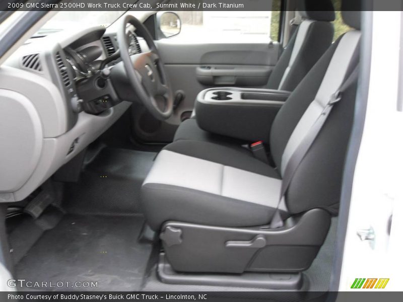 Summit White / Dark Titanium 2009 GMC Sierra 2500HD Work Truck Crew Cab