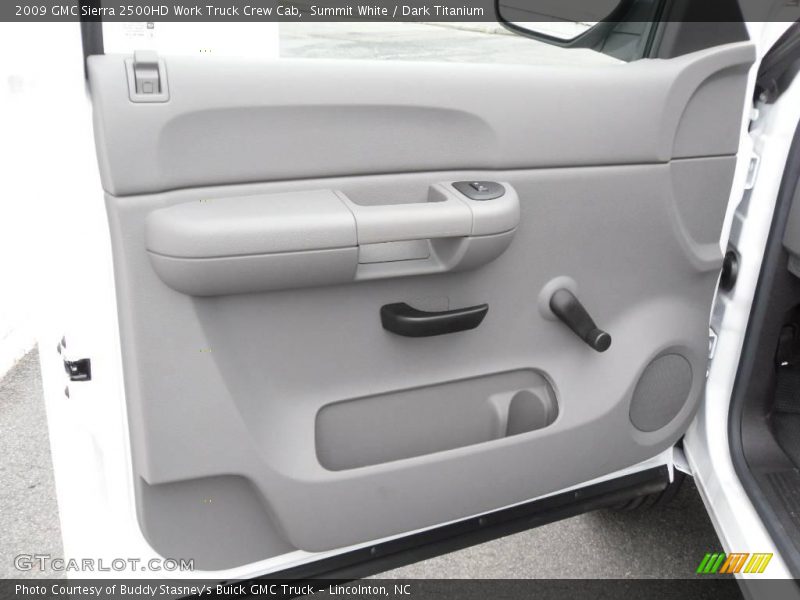 Summit White / Dark Titanium 2009 GMC Sierra 2500HD Work Truck Crew Cab