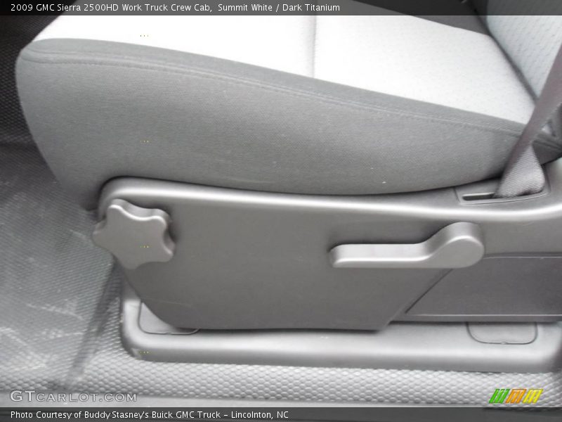 Summit White / Dark Titanium 2009 GMC Sierra 2500HD Work Truck Crew Cab