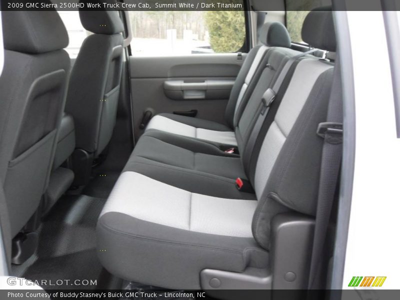 Summit White / Dark Titanium 2009 GMC Sierra 2500HD Work Truck Crew Cab
