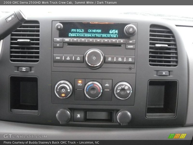 Summit White / Dark Titanium 2009 GMC Sierra 2500HD Work Truck Crew Cab