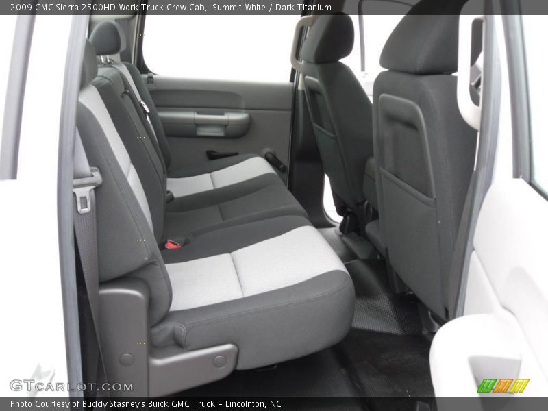 Summit White / Dark Titanium 2009 GMC Sierra 2500HD Work Truck Crew Cab