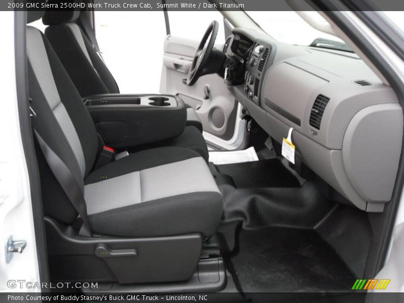 Summit White / Dark Titanium 2009 GMC Sierra 2500HD Work Truck Crew Cab