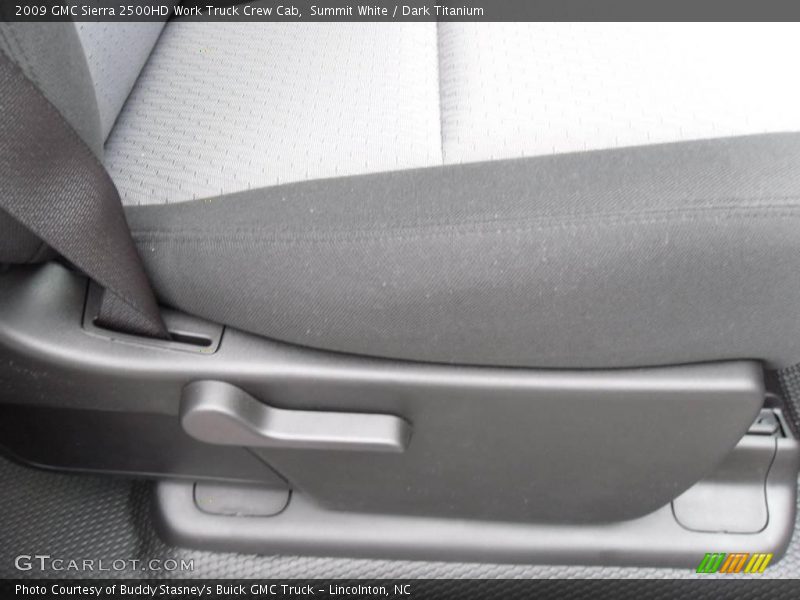Summit White / Dark Titanium 2009 GMC Sierra 2500HD Work Truck Crew Cab