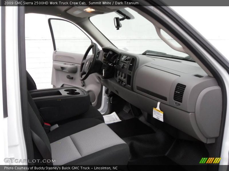 Summit White / Dark Titanium 2009 GMC Sierra 2500HD Work Truck Crew Cab