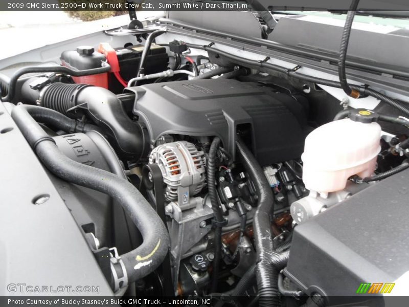 Summit White / Dark Titanium 2009 GMC Sierra 2500HD Work Truck Crew Cab