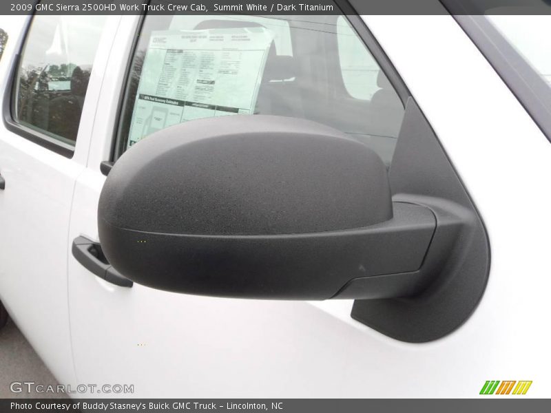 Summit White / Dark Titanium 2009 GMC Sierra 2500HD Work Truck Crew Cab