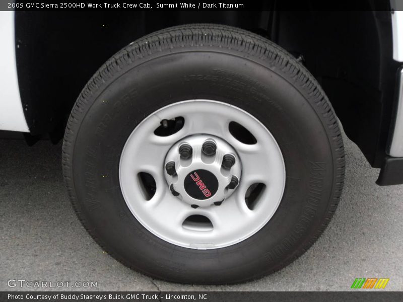 Summit White / Dark Titanium 2009 GMC Sierra 2500HD Work Truck Crew Cab