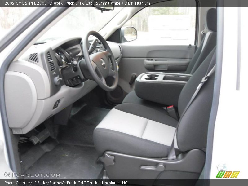 Summit White / Dark Titanium 2009 GMC Sierra 2500HD Work Truck Crew Cab