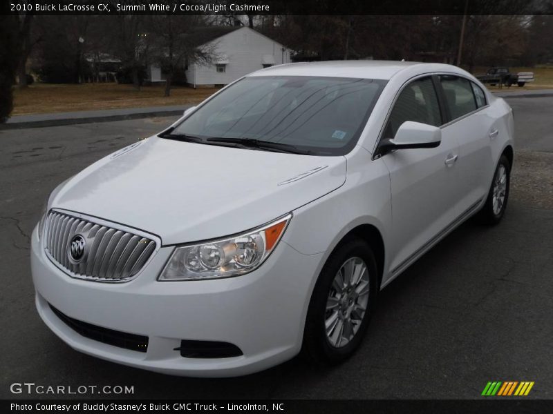 Summit White / Cocoa/Light Cashmere 2010 Buick LaCrosse CX