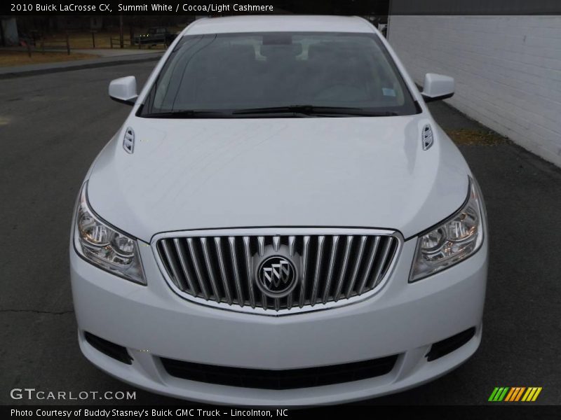 Summit White / Cocoa/Light Cashmere 2010 Buick LaCrosse CX
