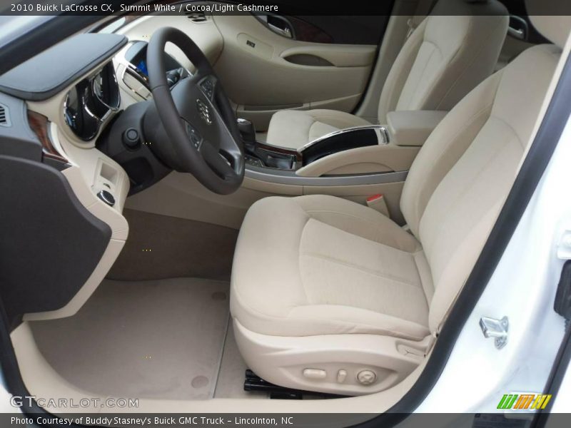 Summit White / Cocoa/Light Cashmere 2010 Buick LaCrosse CX