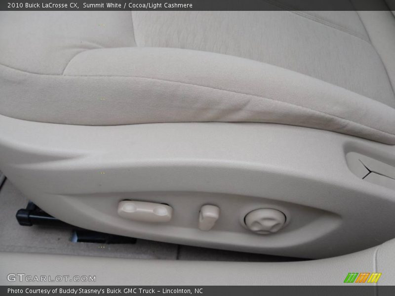 Summit White / Cocoa/Light Cashmere 2010 Buick LaCrosse CX