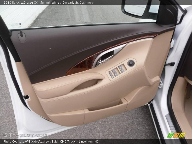 Summit White / Cocoa/Light Cashmere 2010 Buick LaCrosse CX