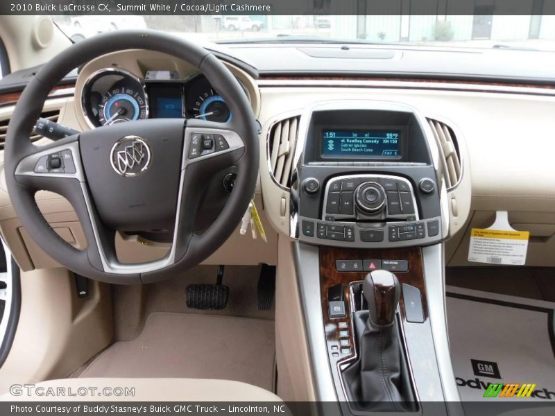 Summit White / Cocoa/Light Cashmere 2010 Buick LaCrosse CX