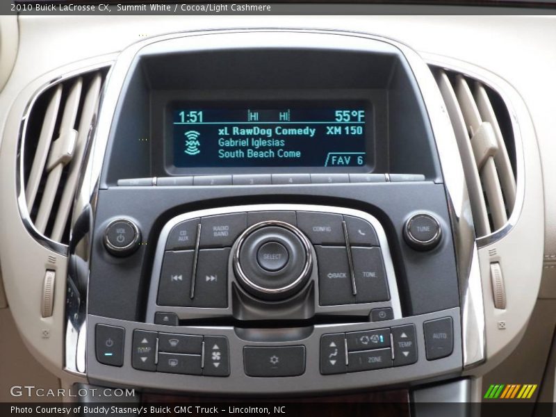 Summit White / Cocoa/Light Cashmere 2010 Buick LaCrosse CX