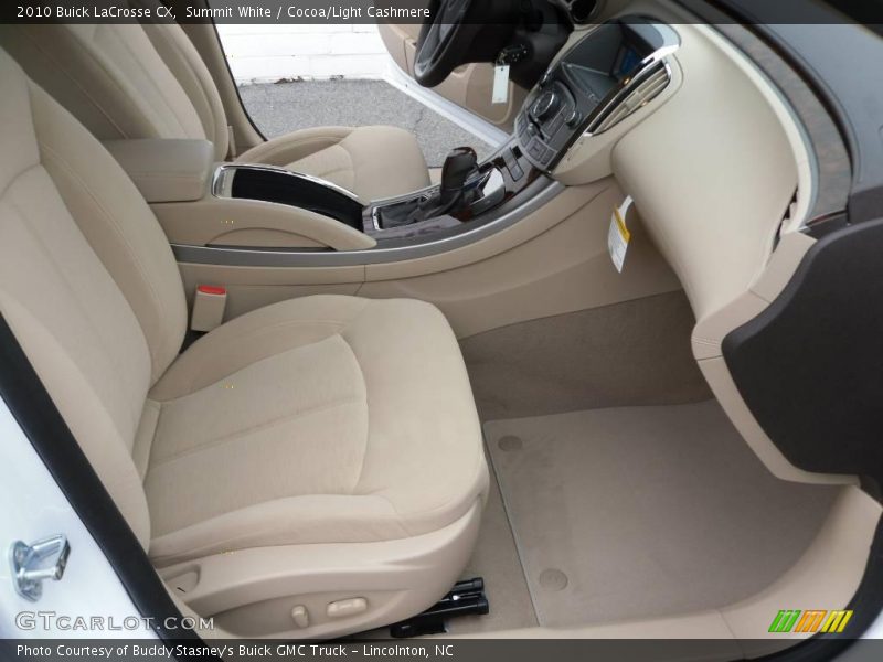 Summit White / Cocoa/Light Cashmere 2010 Buick LaCrosse CX