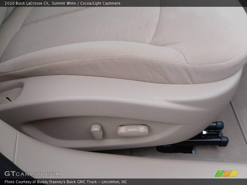 Summit White / Cocoa/Light Cashmere 2010 Buick LaCrosse CX
