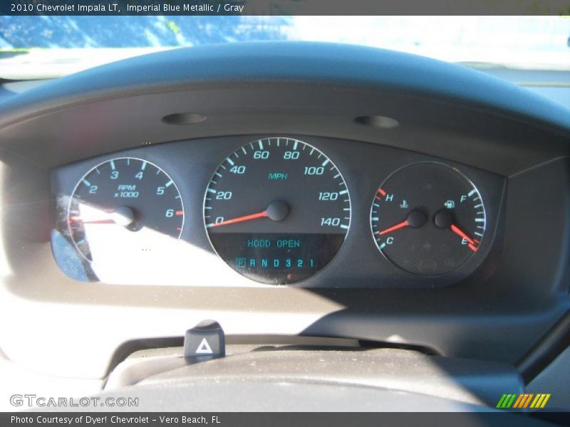 Imperial Blue Metallic / Gray 2010 Chevrolet Impala LT
