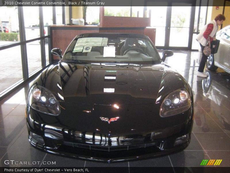 Black / Titanium Gray 2010 Chevrolet Corvette Convertible