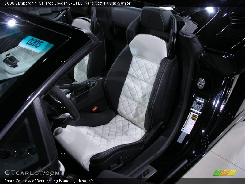 Nero Noctis / Black/White 2008 Lamborghini Gallardo Spyder E-Gear