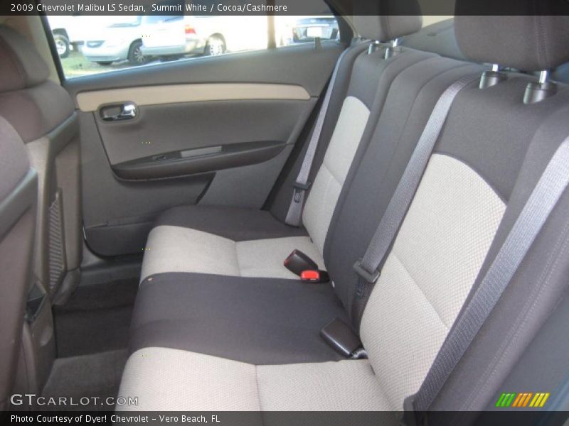 Summit White / Cocoa/Cashmere 2009 Chevrolet Malibu LS Sedan