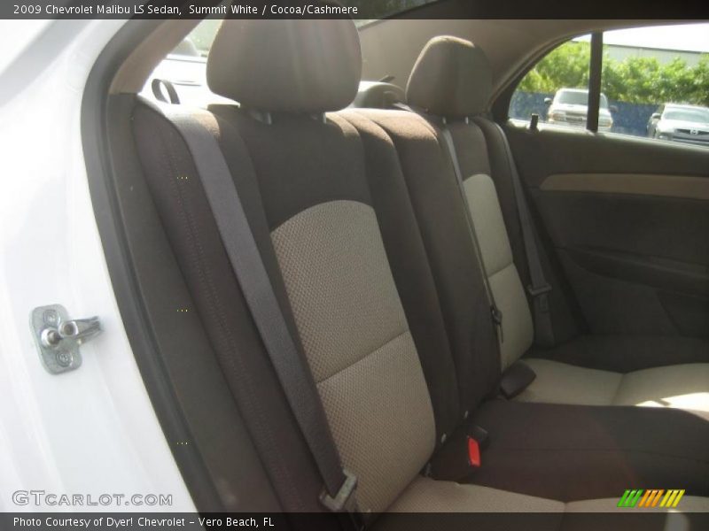 Summit White / Cocoa/Cashmere 2009 Chevrolet Malibu LS Sedan