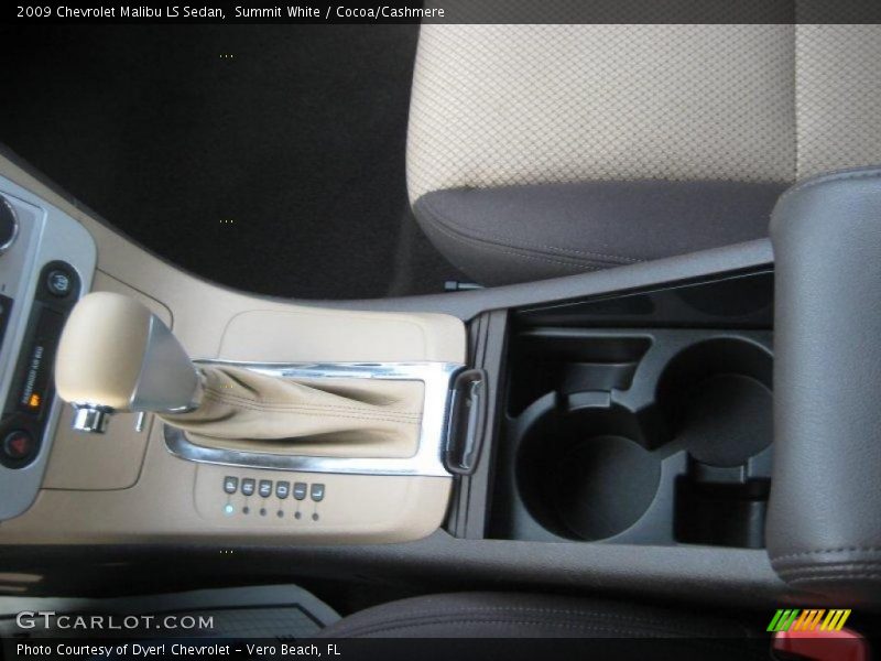 Summit White / Cocoa/Cashmere 2009 Chevrolet Malibu LS Sedan