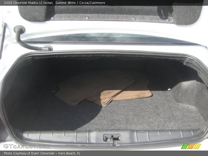 Summit White / Cocoa/Cashmere 2009 Chevrolet Malibu LS Sedan