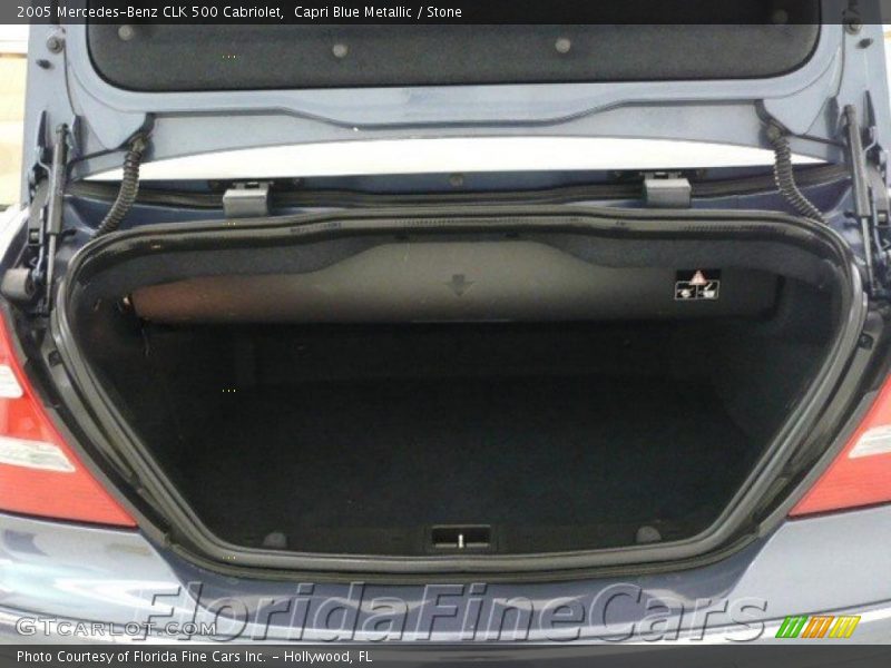 Capri Blue Metallic / Stone 2005 Mercedes-Benz CLK 500 Cabriolet