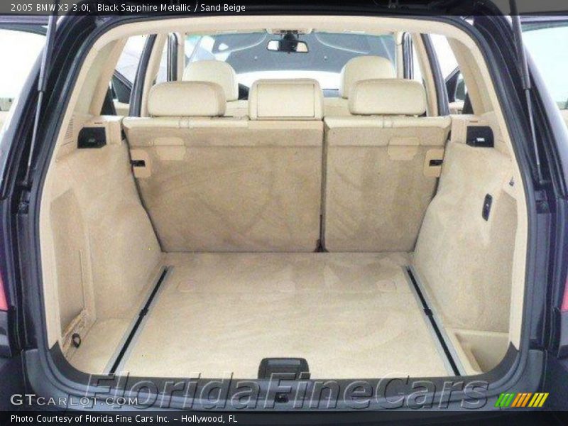 Black Sapphire Metallic / Sand Beige 2005 BMW X3 3.0i
