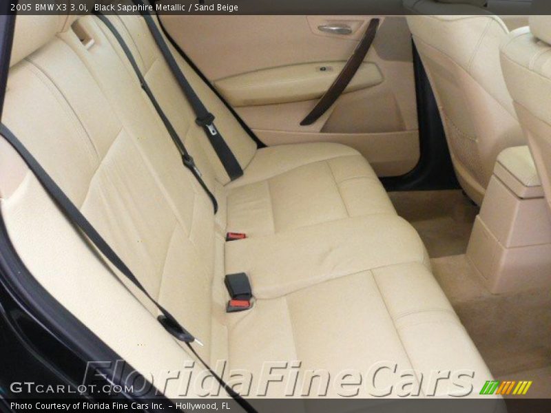 Black Sapphire Metallic / Sand Beige 2005 BMW X3 3.0i