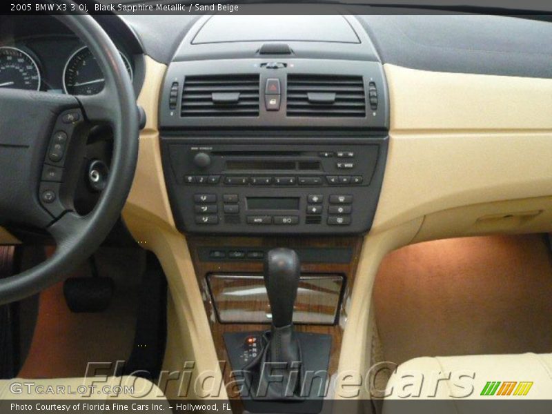 Black Sapphire Metallic / Sand Beige 2005 BMW X3 3.0i