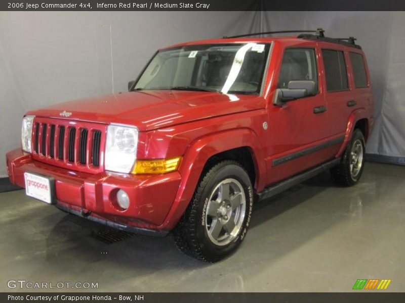 Inferno Red Pearl / Medium Slate Gray 2006 Jeep Commander 4x4