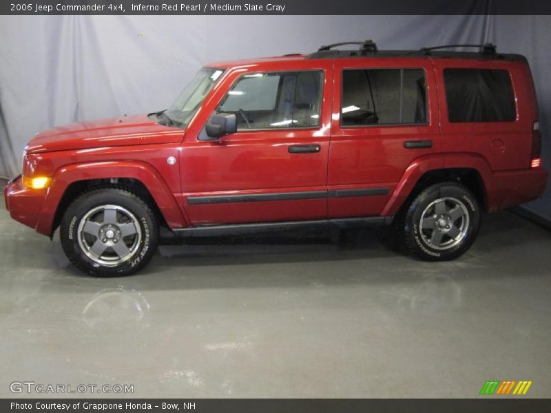 Inferno Red Pearl / Medium Slate Gray 2006 Jeep Commander 4x4