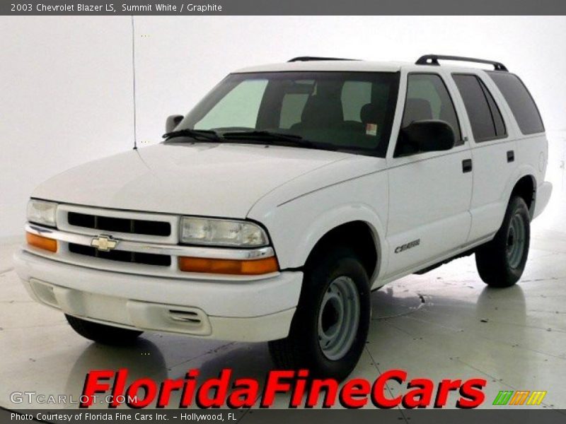 Summit White / Graphite 2003 Chevrolet Blazer LS