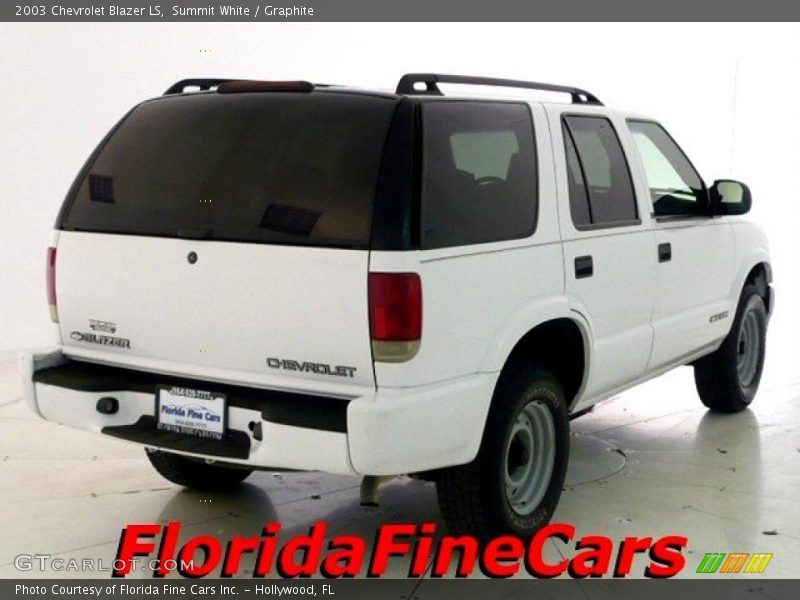 Summit White / Graphite 2003 Chevrolet Blazer LS