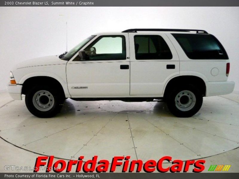Summit White / Graphite 2003 Chevrolet Blazer LS
