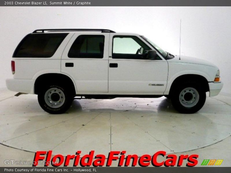 Summit White / Graphite 2003 Chevrolet Blazer LS