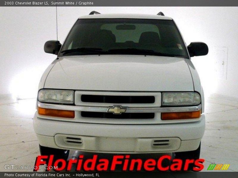 Summit White / Graphite 2003 Chevrolet Blazer LS