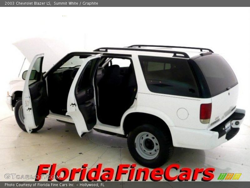 Summit White / Graphite 2003 Chevrolet Blazer LS