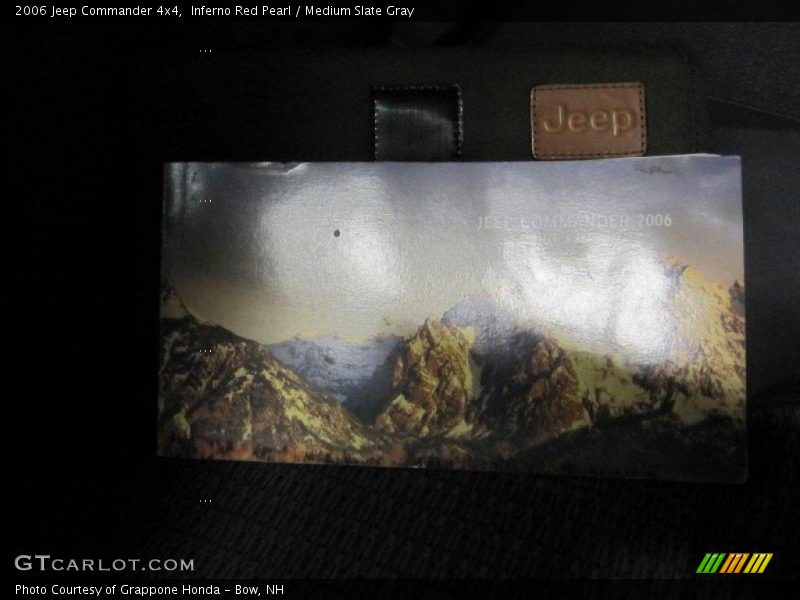 Inferno Red Pearl / Medium Slate Gray 2006 Jeep Commander 4x4