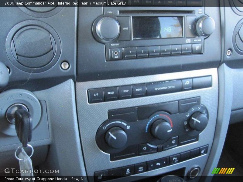 Inferno Red Pearl / Medium Slate Gray 2006 Jeep Commander 4x4